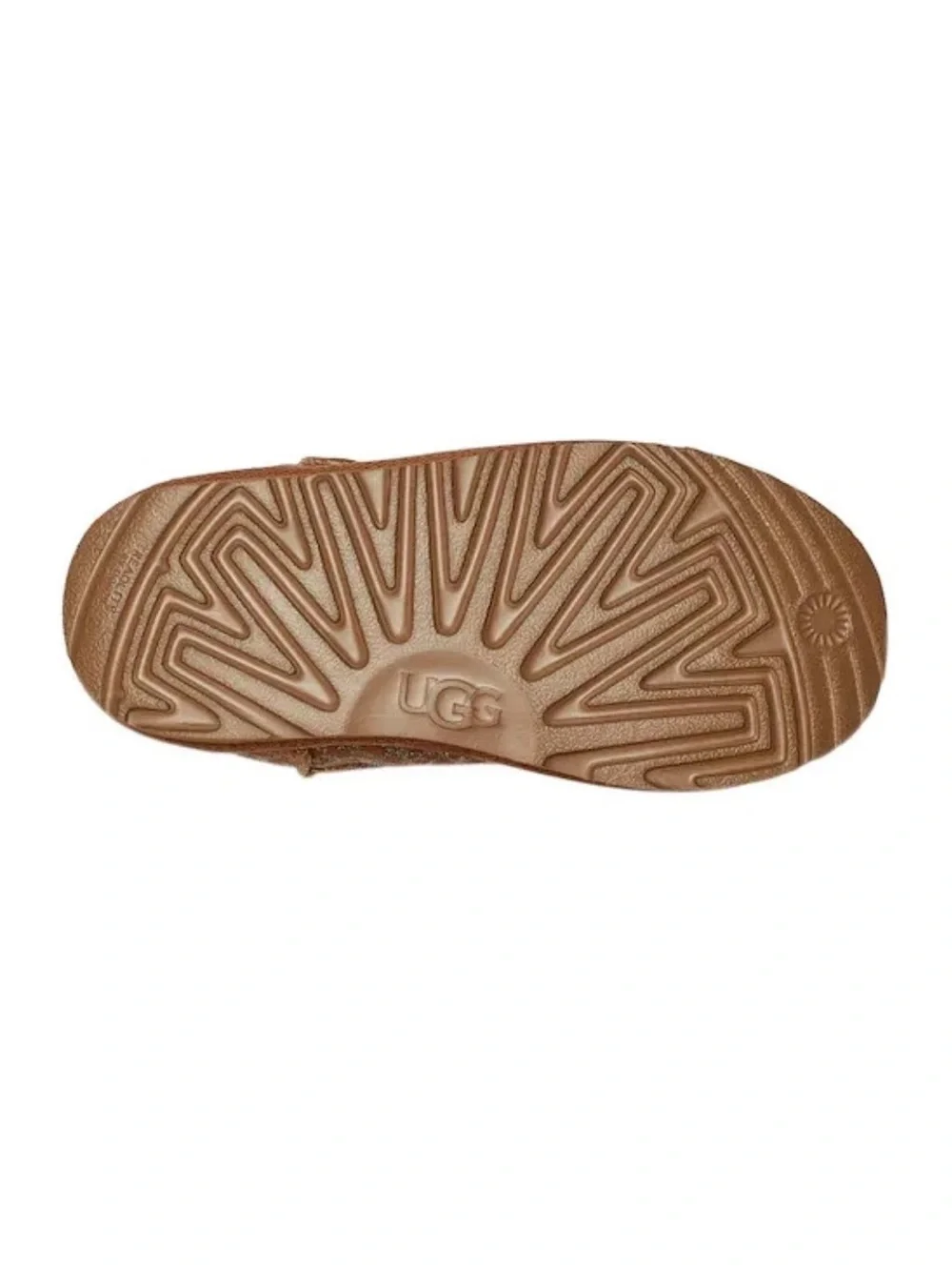 UGG Girls Chestnut Glitter Leopard Classic Short Boots